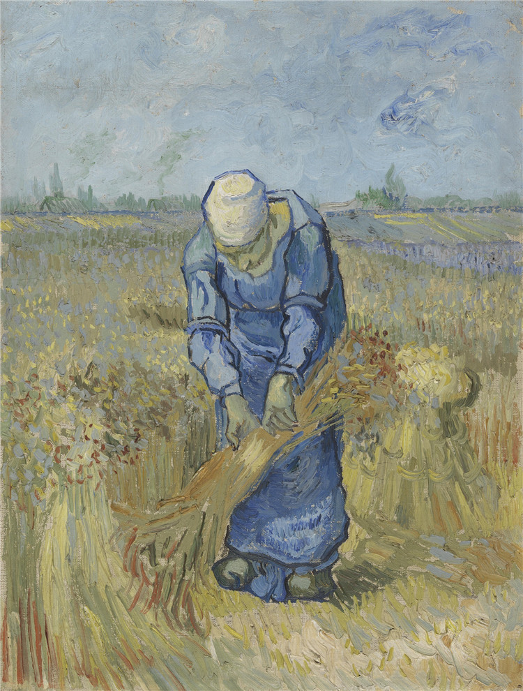 Peasant Woman Binding Sheaves After Millet